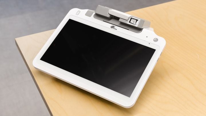 Close up of the takepayments POS terminal