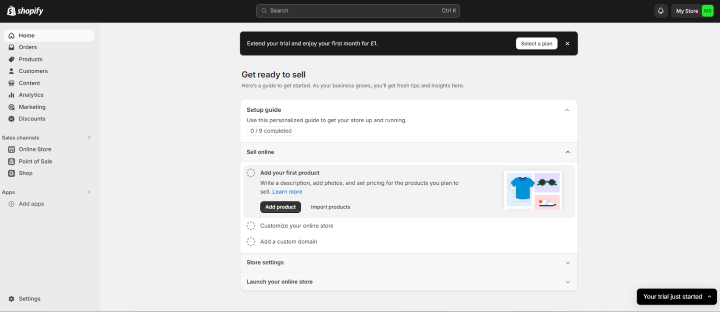 Screenshot of the Shopify POS setup guide page